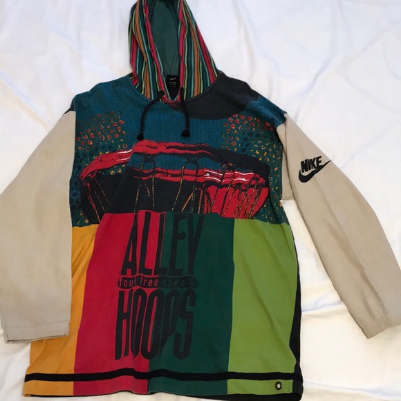 multi colored nike sweatshirt